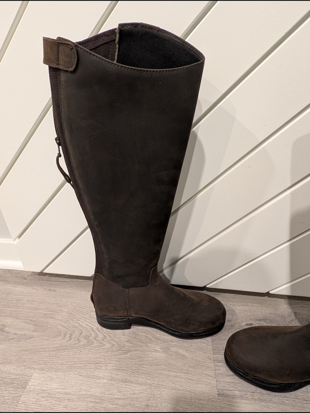 HKM Country Women Winter Tall Riding Boots in Dark Brown Leather - Picture 6 of 11